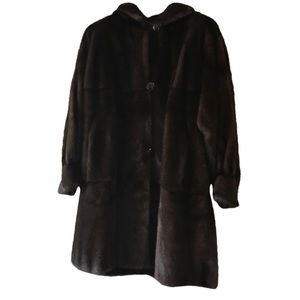 Chocolate Mink fur coat